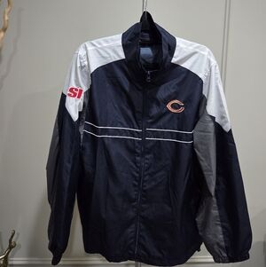 Dunbrooke  Windbreaker Chicago Bears logo Jacket Sz.L Men's
